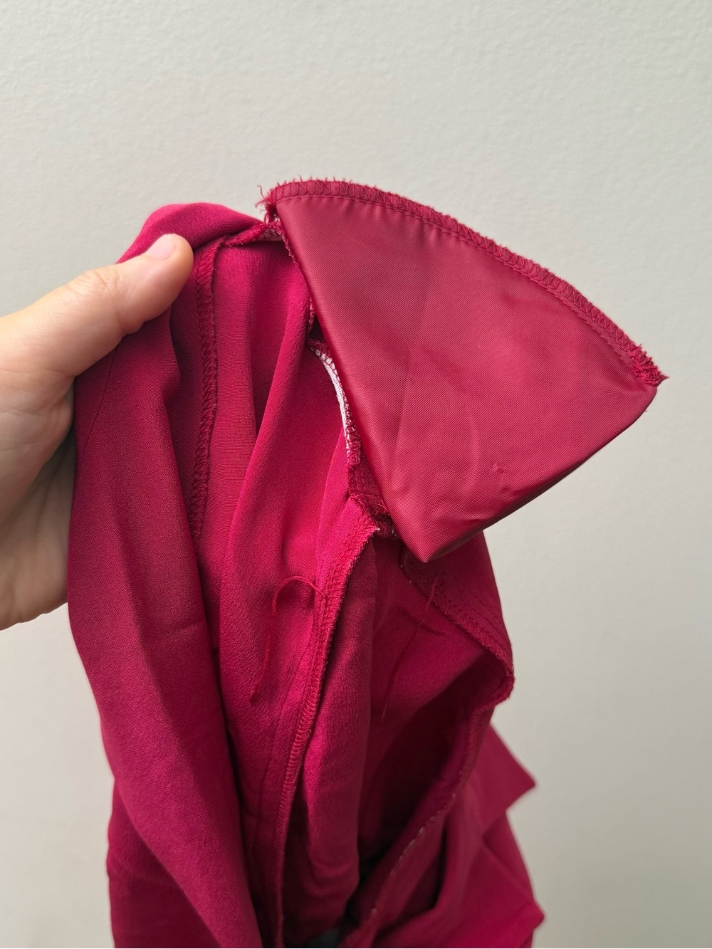 Talbots Raspberry Silk Short Sleeve Button Front Blouse - Picture 9 of 9